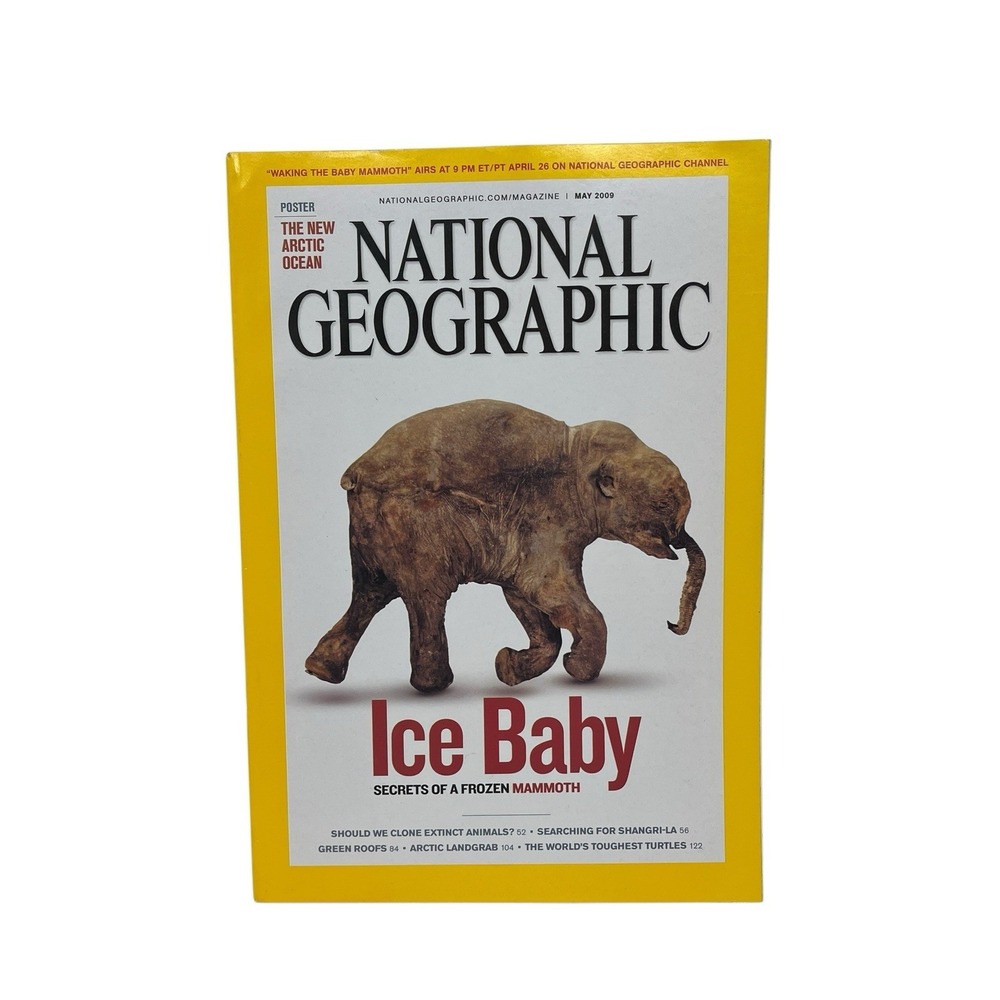 National Geographic Magazine May 2009 The New Artic Ocean Poster, Frozen Mammoth